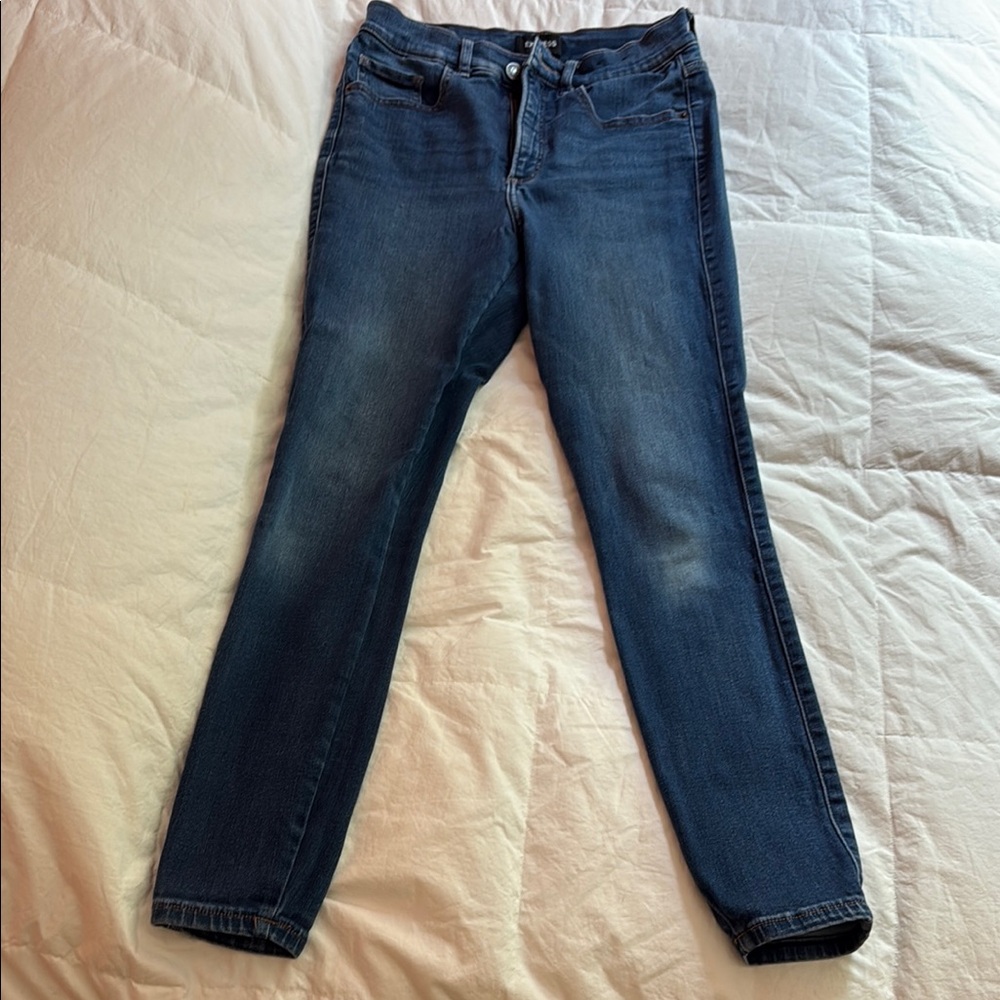 Express Blue Skinny Jeans
